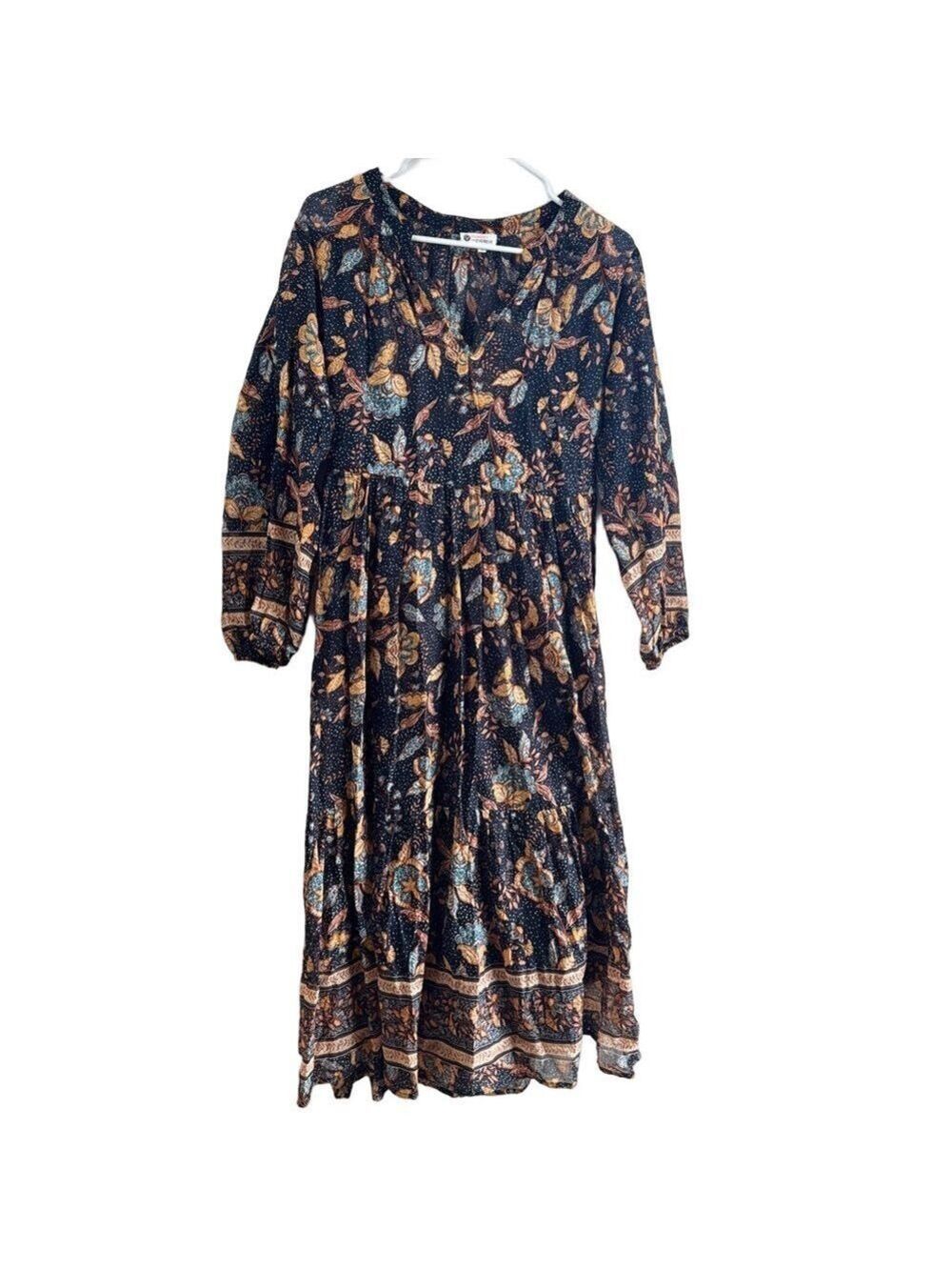 EVEREVE + SUNDRY ‘Felicity’ Prairie Maxi Dress - Picture 4 of 13